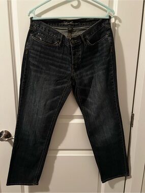 Women’s Dark Wash Straight Jeans - Eddie Bauer